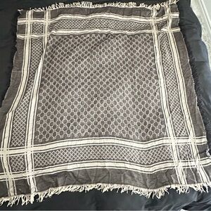 Authentic Brown Logo Gucci Scarf